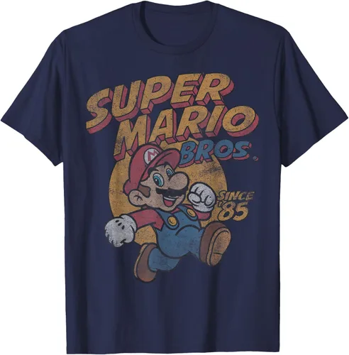 Vista 55 de Super Mario Bros. Desde '85 Camiseta Vintage con Póster' Negro