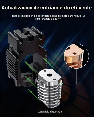Vista 3 de Creality Ender 3 V3 SE/3 V3 KE - Kit de boquilla de intercambio rápido, compatible con alta temperatura de 572.0 °F, impresión de alta velocidad