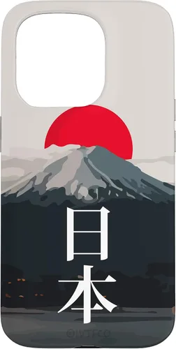 Vista 14 de Funda para iPhone 16 Mt Fuji (Fujisan), Sun y Kanji japonés
