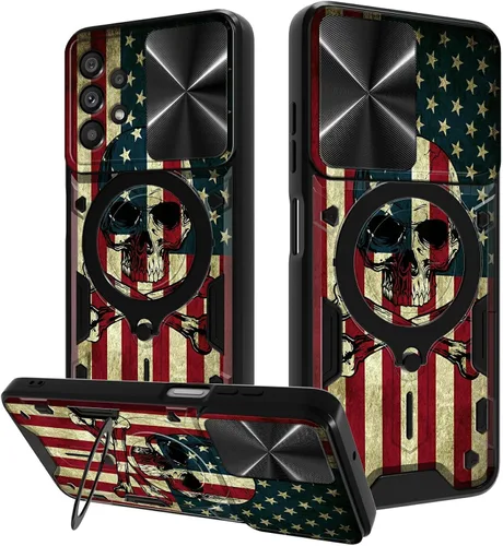 Vista 33 de Funda para Samsung Galaxy A03S de 6.5 pulgadas, funda protectora resistente con función atril giratorio de 360 grados, funda protectora resistente