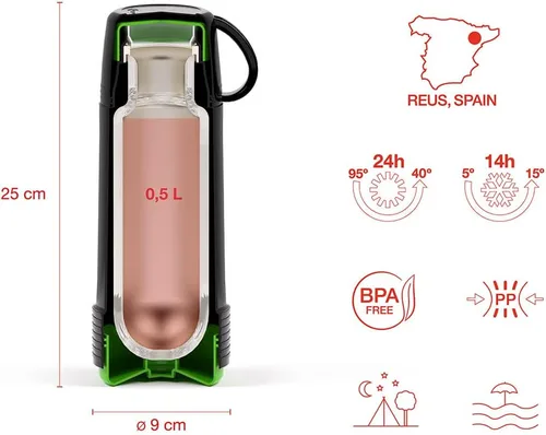 Vista 3 de Valira - Botella térmica unisex para adultos