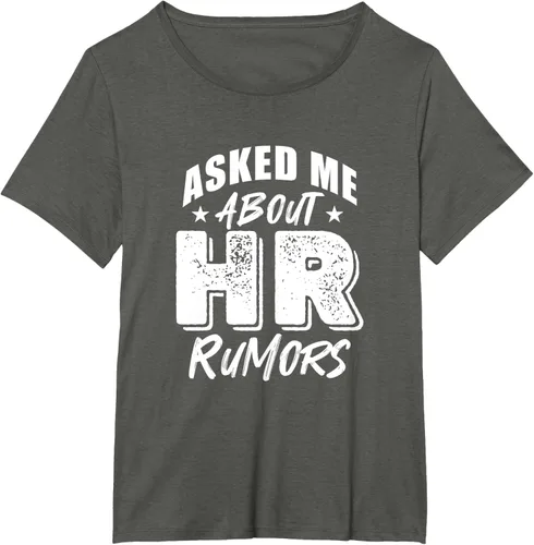 Vista 21 de Pregúntame sobre Rumores de RRHH Camiseta, Negro