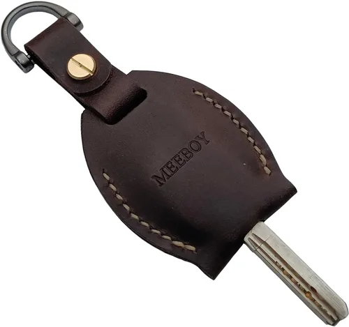 Vista 9 de Handmade Keychain Leather Protective Key Holder Large Capacity Protective Case Key Cover Protective Case Keychain
