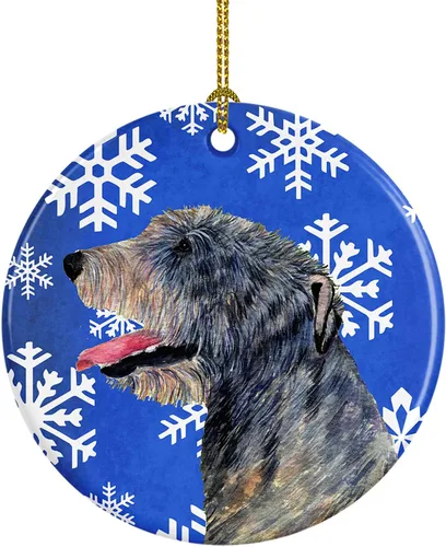 Vista 346 de Caroline's Treasures Cavalier Spaniel - Adorno de cerámica para colgar en el árbol de Navidad, para el hogar, Navidad, fiestas, regalo, 3 pulgadas