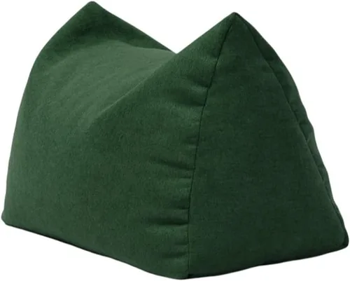 Vista 12 de Sillón puf, asiento suave para el suelo, reposapiés acolchado, otomana de relleno de gránulos EPP, cómoda silla de sofá para sala de estar, balcón