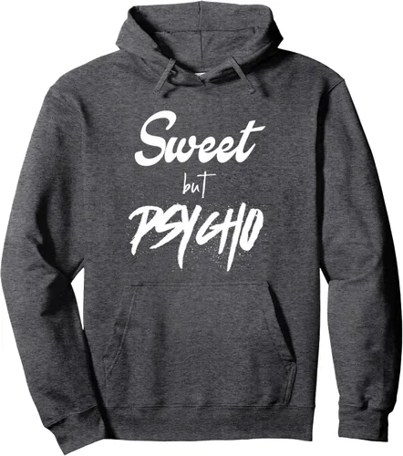 Vista 4 de Sweet but Psycho Sudadera con capucha Negro