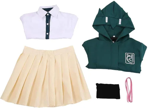 Vista 6 de Chiaki - Disfraz de Nanami para cosplay uniforme de escuela secundaria conjunto completo