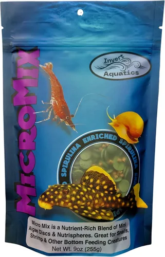 Vista 4 de Micro Mix - Dieta Mezclada Hundida para Caracoles, Camarones y Peces de Alimentación de Fondo (42.5g (1.5 oz))