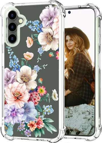 Vista 18 de Hungo Funda compatible con Samsung Galaxy S25 Plus / S24 Plus, diseño femenino estético de diseño femenino S24+ S25+ de astronauta de dibujos
