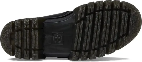 Vista 3 de Dr. Martens Audrick T Bar - Mocasines de plataforma para mujer, parte superior de cuero, cierre de correa de hebilla, tacón grueso