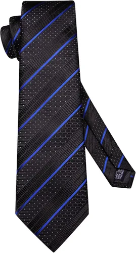 Vista 17 de Hi-Tie Corbata clásica de cachemira para hombre con pañuelo y gemelos a cuadros