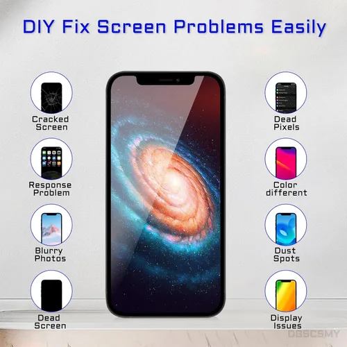 Vista 5 de [OLED] para iPhone 12 reemplazo de pantalla con altavoz frontal sensor de proximidad OLED para iPhone 12 Pro 3D pantalla táctil digitalizador 6.1