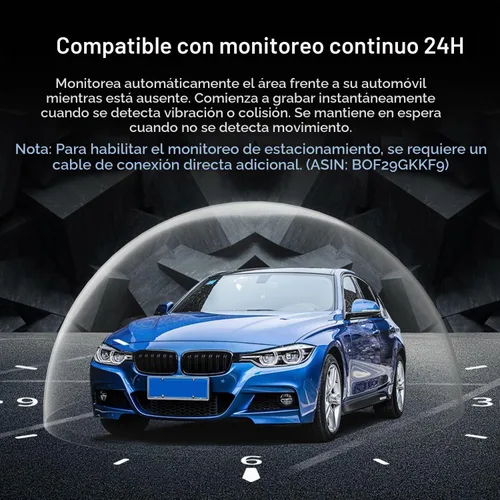 Vista 8 de KBD Cámara de espejo retrovisor OEM para automóvil con SD, frontal de 2K y trasera de 1080P de 9.66'' con cámara de respaldo, pantalla táctil