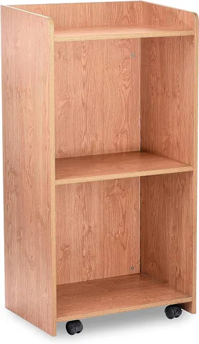 Vista 8 de AdirOffice Podio con ruedas, soporte de anfitriona para restaurante, soporte de podio rodante, negro