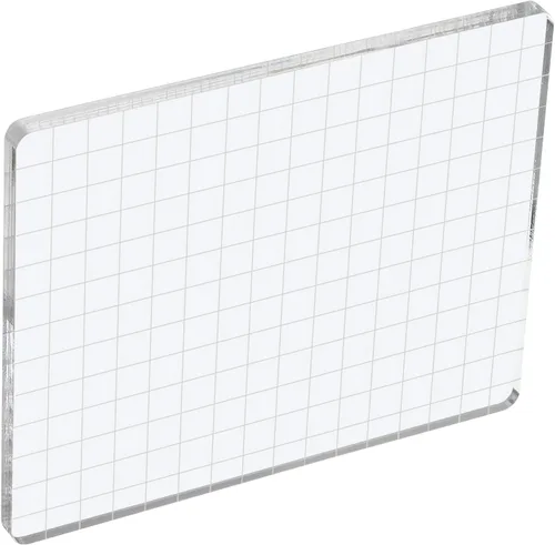 Vista 10 de PATIKIL Bloque de sello acrílico de 2 x 2 pulgadas, bloque de estampado transparente con líneas de cuadrícula, bloques de montaje decorativos