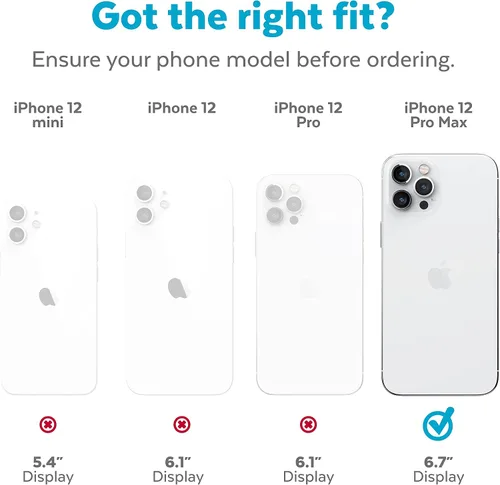 Vista 7 de Speck Products Presidio2 Grip - Funda para iPhone 12 Pro Max, color negro y blanco