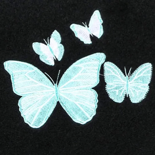 Vista 5 de August Auto Alfombrillas de ajuste universal con diseño de mariposa para automóvil con almohadilla para el talón para sedán, SUV, camión, camioneta