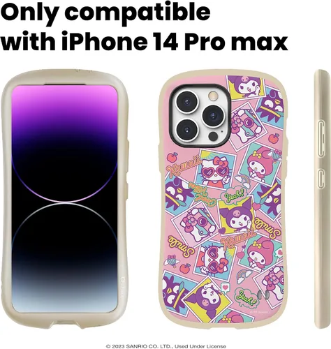 Vista 2 de iFace Funda para iPhone 14 Pro Max (6.7 pulgadas) Hello Kitty and Friends First Class - Bonita funda protectora de doble capa a prueba de golpes