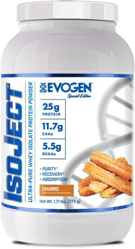 Vista 15 de Evogen Isoject - Aislado de proteína de suero Proteína de suero en polvo ultra pura con enzimas encendedoras, BCA y EAA Absorción y recuperación