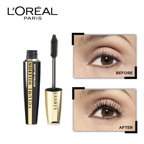 Vista 3 de L’Oreal Paris Volume Million Lashes Máscara de Pestañas - Extra Black Extra Negro