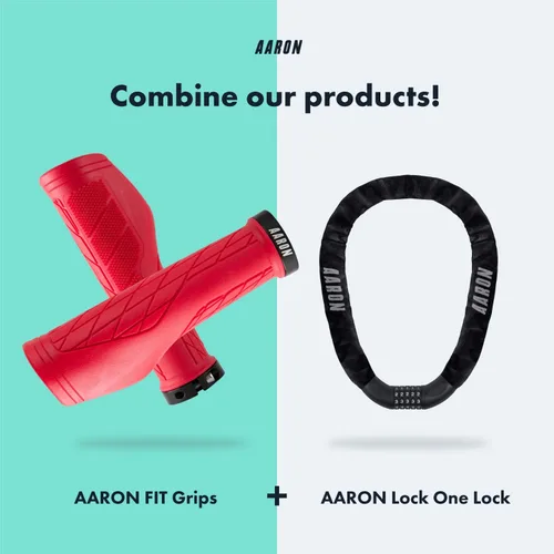 Vista 6 de AARON FIT - Empuñaduras de manillar con amortiguación de gel, empuñaduras deportivas para manillar hechas de goma antideslizante, empuñaduras