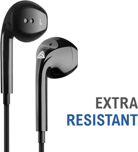 Vista 4 de LUDOS Zenith - Auriculares intraurales con cable, auriculares con micrófono, con cable para auriculares Jack de 0.138 in para iPhone, Samsung