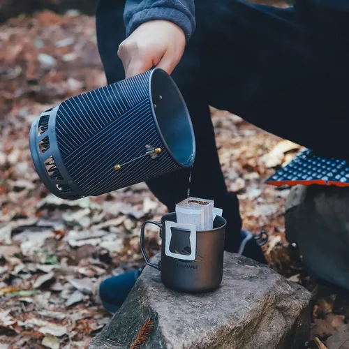 Vista 3 de Estufa portátil Fire-Maple Star X2 Pro para mochileros y campamentos - Herramienta de cocina de campamento rápida, compacta y eficiente para Negro