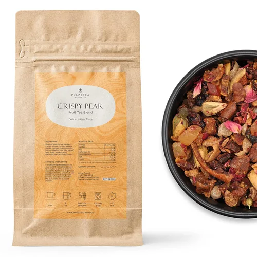 Vista 43 de Prime Tea Grandma's Fruit Basket – Exquisita fruta tisana, hojas sueltas orgánicas de primera calidad, deliciosa mezcla de té de hierbas, natural