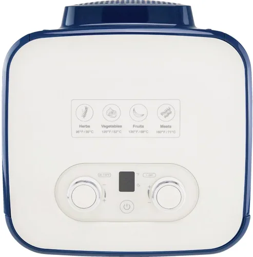 Vista 5 de NESCO Deshidratador de alimentos FD‑41B Snackmaster para aperitivos caseros fáciles, deshidratador de encimera azul simple con 4 bandejas