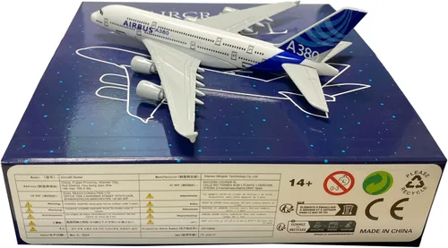 Vista 3 de 1/400 OriginalA380 Airbus A380 Diecast Modelo de Avión Decoración Regalo 16CM Aviones Coleccionables