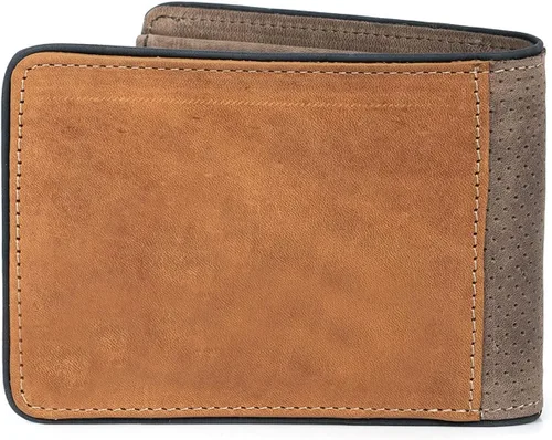 Vista 6 de VELEZ Carteras de cuero genuino para hombre Beige Vintage