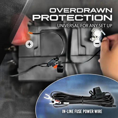 Vista 7 de OPT7 Aura DreamColor - Kit de luz LED para carrito de golf de 12 V con aplicación y control remoto, 4 tiras de luz multicolor impermeables