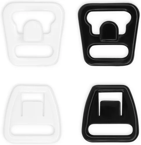 Vista 4 de Dritz Pinzas para sujetador superior para mujer, negro, blanco, 3 8 pulgadas de EE. UU