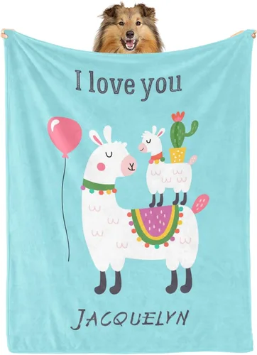 Vista 14 de Mantas personalizadas para niños con camiones, mantas con nombre personalizado para niños, niñas, familia, bebés, regalos personalizados