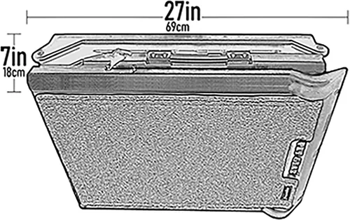 Vista 6 de Rampa Pet Gear de 3 partes de 71 in, Rampa para perro extra amplia de 200 lb, Negro/Gris (Black/Gray, not carpeted)