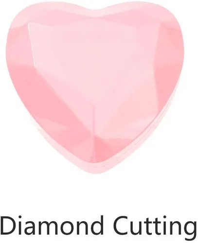 Vista 2 de Caja de anillo con forma de corazón con luz LED, soporte de terciopelo, organizador de cofre de joyería, aretes, caja de presentación de joyas