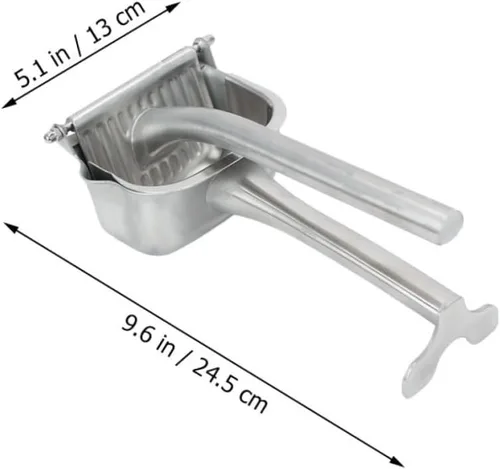 Vista 2 de VICASKY Exprimidor manual de frutas de acero inoxidable para la cocina del hogar, exprimidor de cítricos fácil de apretar, práctico extractor