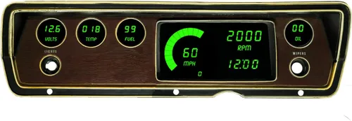 Vista 10 de Intellitronix Panel de medidor digital LED para Dodge Duster/Dart (1970-1976) DP1805B (azul)