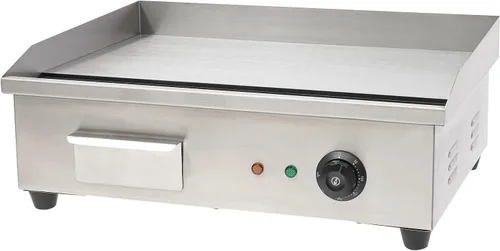 Vista 9 de Parrilla comercial, 3000 W, 110 V, plancha eléctrica comercial para encimera, plancha de hierro inoxidable, placa caliente para barbacoa, 122.0 °F a