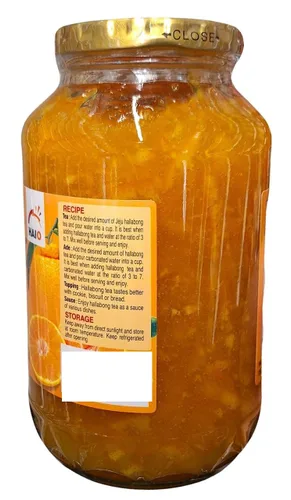 Vista 5 de HAIO Jeju Hallabong Tea Té de mandarina coreana 2.2 libras por frasco (2.2 lbs) 1 frasco