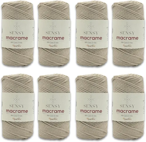 Vista 42 de Cuerda de poliéster Sensy Premium de 3 mm, 120 metros, 100% cordón de polipropileno, cuerda de macramé de 3 mm, cordón para bolsos de ganchillo