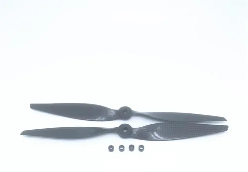 Vista 12 de 2 pares de hélice KingVal de repuesto de fibra de carbono 1255 CW/CCW compatible con RC Drone Quadcopter