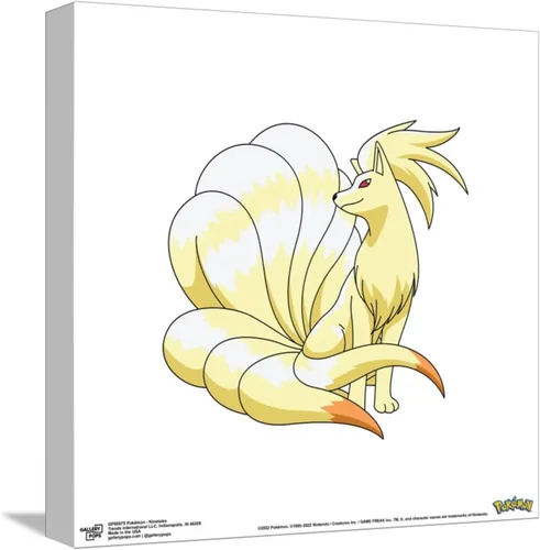 Vista 10 de Trends International Gallery Pops Pokemon - Póster de pared de Ninetales, 12 x 12 pulgadas, versión enmarcada en blanco
