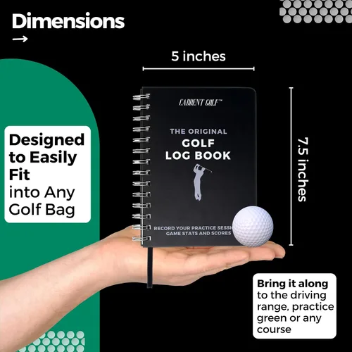 Vista 9 de Libro de registro - Cuaderno de golf encuadernado con alambre y libro de puntuación de golf - Diario de golf y libro de registro - 150 páginas