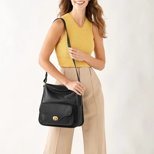 Vista 5 de Fossil Bolso Hobo de cuero para mujer Heritage
