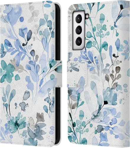 Vista 73 de Head Case Designs Officially Licensed Ninola Beige Wild Grasses Leather Wallet Case Compatible with Samsung Galaxy A07 4G