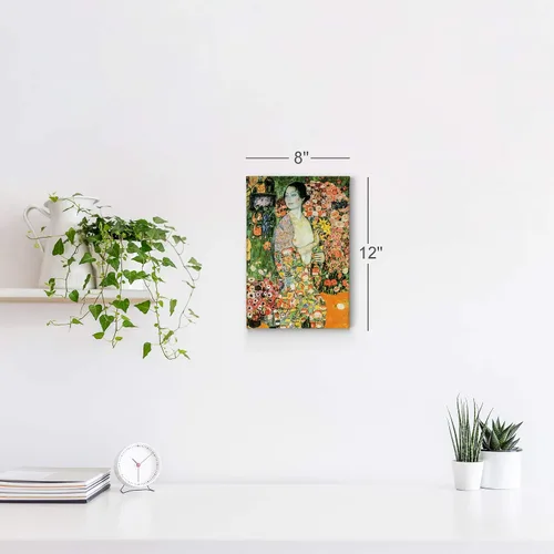 Vista 5 de Smile Art Design The Dancer by Gustav Klimt - Lienzo decorativo para pared, pintura famosa, reproducción de arte fino, pinturas al óleo, arte