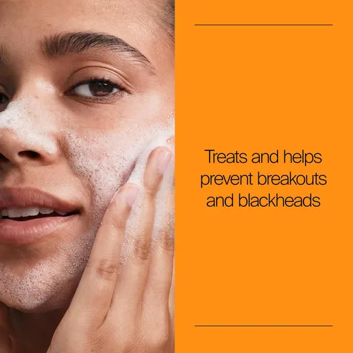 Vista 2 de Neutrogena Lavado de acné sin aceite, limpiador facial para combatir el acné con medicina de ácido salicílico, tratamiento para el acné