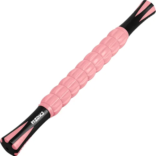 Vista 12 de Rodillo de masaje muscular - Pistola de fascia de tejido profundo para alivio del dolor miofascial, drenaje linfático y escultura corporal, Negro