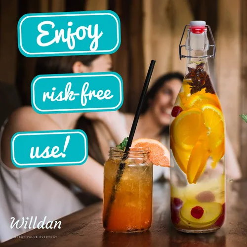 Vista 8 de Botellas de vidrio con tapa abatible [1 litro / 33 onzas líquidas] [Paquete de 4] - Botellas de coquito con tapa abatible para kombucha